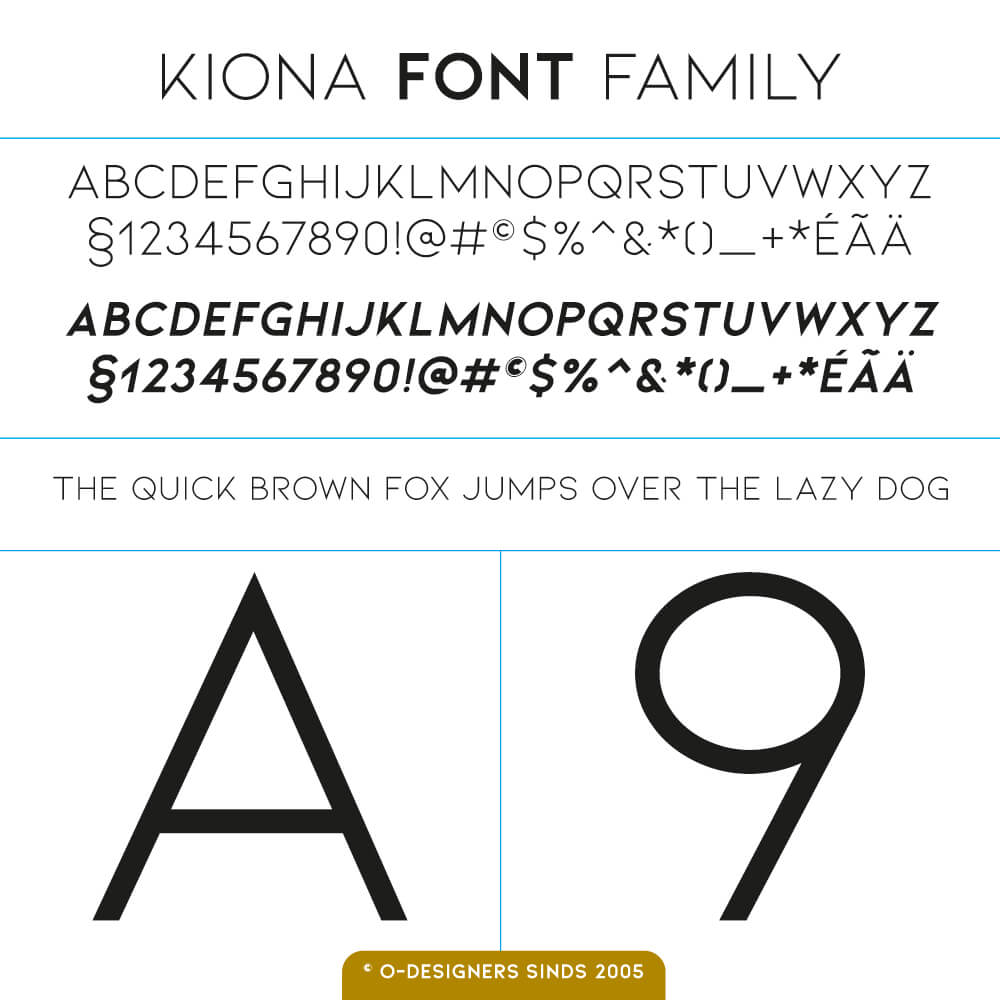 O-design KIONA Font Family