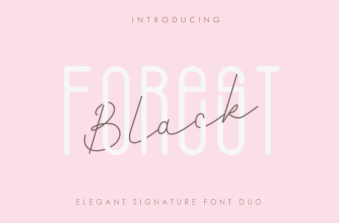 O-design - Black Forest Elegant Font Duo 