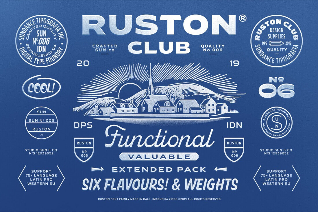 O-design Ruston Font Family