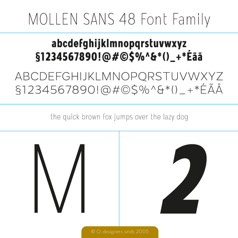 O-design Mollen Font Family - 48 Fonts
