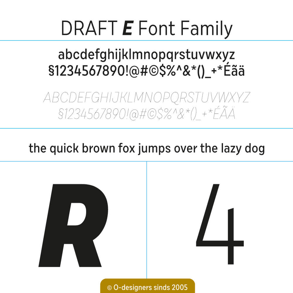 O-design DRAFTE-Font Family 144 Fonts
