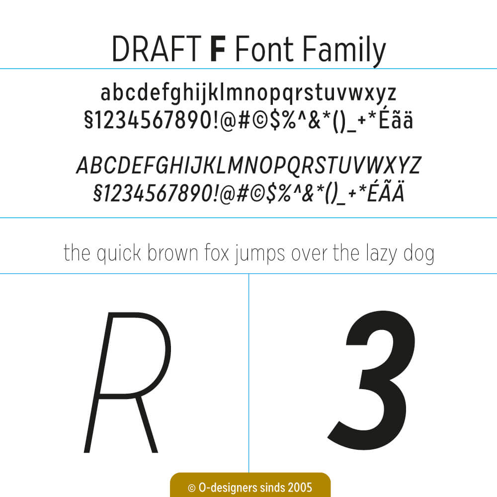 O-design DRAFT-F-Font Family 144 Fonts