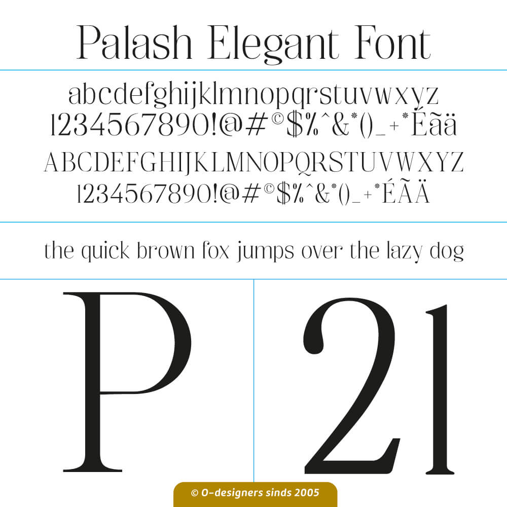 O-design Palash Elegant Font