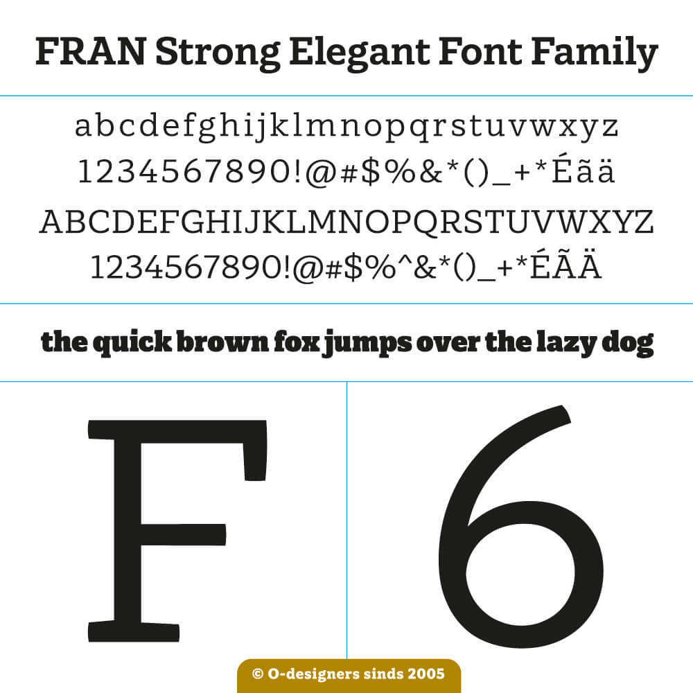 Fran, a Strong and Elegant Font Family